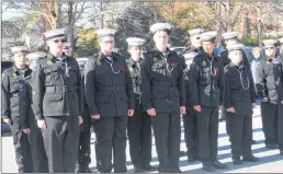  ??  ?? Cadets took part in the ceremony.