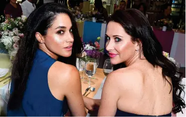  ??  ?? MESSAGES OF SUPPORT: Meghan, left, with best friend Jessica Mulroney. Right: American broadcaste­r Gayle King spoke out on her radio show