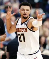  ?? TONY GUTIERREZ/THE ASSOCIATED PRESS ?? Denver Nuggets guard Jamal Murray is one of several NBA players in a deep pool of Canadian basketball talent.