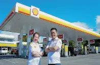  ??  ?? SHELL Gusa Retailers Edna and Marc Puertas