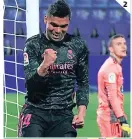  ??  ?? (2) Casemiro le dio el triunfo al Madrid.