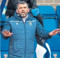  ??  ?? St Johnstone gaffer Callum Davidson