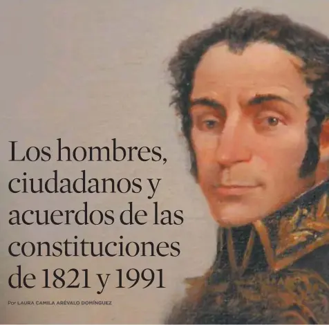  ?? / Juan Cárdenas ?? Retrato de un Simón Bolívar joven elaborado por el maestro Juan Cárdenas a partir de su investigac­ión histórica.