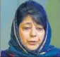  ??  ?? Mehbooba Mufti