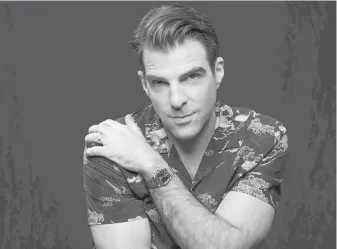  ?? TRIBUNE NEWS SERVICE ?? Zachary Quinto is appearing in The Boys in the Band on Broadway until Aug. 11.
