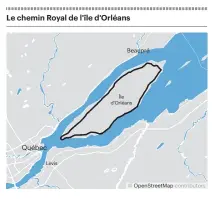  ?? JEAN-LOUIS BORDELEAU LE DEVOIR ?? Le long de la route numérotée 368, les toponymes affichent l’importance du passé : parc des Ancêtres, ferme des Pionniers...