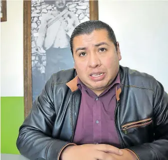  ?? /ARMANDO PEDROZA ?? Eddy Roldán mantiene su compromiso con la población