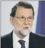  ??  ?? Spanish prime minister set a Monday deadline for Catalan president.