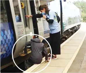 A Daring Woman Shocked Passengers When She Climbed Underneath A Scotrail Train To Retrieve Her Shopping Which Had Fallen Onto The Tracks As She Boarded The Train At Troon Station In Ayrshire