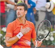  ?? ?? Djokovic volvió a mostrar su gran paso por el Torneo Master de Roma, eliminó al suizo Wawrinka.