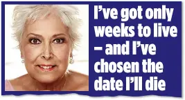  ??  ?? BRAVE: Lynda revealed in the MoS in 2014 she knew she was facing death