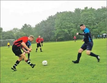  ?? Photograph: Scott Currie, BBC. ?? A cohesive Arran team made some good passes.