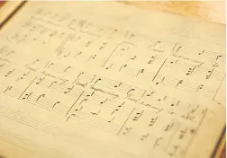  ??  ?? Sheet music for the song
Good Morning To All.