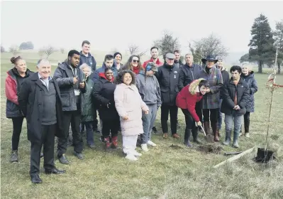  ?? ?? Oak Grove College students planted the trees