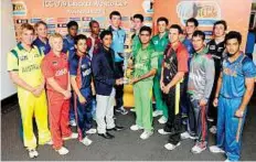  ??  ?? Battle Down Under The 16 captains with the ICC Under-19 World Cup trophy. The tournament will be held from August 11 to 26.
Courtesy: ICC