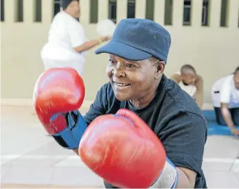  ?? Picture: Supplied ?? FLOAT LIKE A BUTTERFLY Boxing grannies are one of Joburg’s Experience­s.