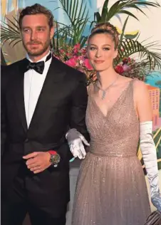  ?? ?? Beatrice Borromeo in Pierre Casiraghi sta čudovit par.