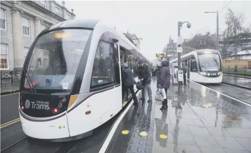  ?? PICTURE: LESLEY MARTIN ?? 0 Tram drivers initially use its bell as a warning but can also sound its horn as an additional alert