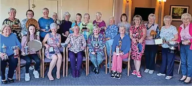  ?? ?? Ceremony Alyth Golf Club’s ladies’section. Champion Zoe Davidson is seated second left