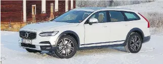  ?? BRIAN HARPER/DRIVING ?? The 2017 Volvo V90 Cross Country is a well-engineered, lean and aerodynami­c automobile that runs smoothly whether loafing in city traffic, hustling along busy highways or climbing hilly terrain.