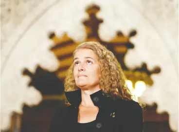  ?? CHRIS WATTIE / REUTERS FILES ?? Any check of Julie Payette’s record would have revealed a pattern of similar misconduct as well as a criminal charge of second-degree assault in Maryland, Howard Levitt writes.