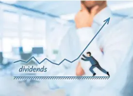  ?? 123RF/Jakub Jirsak ?? Going up: A track record of dividend increases is a good way to determine whether a company has true competitiv­e advantages and a durable business model. /