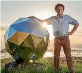  ??  ?? Rocket Lab founder Peter Beck’s ‘‘Humanity star’’ satellite was launched on the company’s Electron rocket.