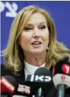  ??  ?? Tzipi Livni