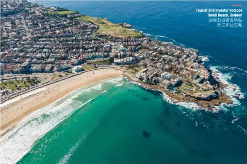  ??  ?? Tourist and invester hotspot Bondi Beach, Sydney遊客及投­資者熱點悉尼邦迪海灘