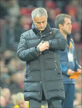  ?? FOTO: EFE ?? Mourinho, impaciente por volver a Stamford Bridge un año después