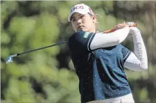  ?? ANDREW WEST THE ASSOCIATED PRESS ?? Ariya Jutanugarn tees off Friday in Naples, Fla.