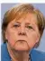  ?? FOTO: MANG/AP ?? Bundeskanz­lerin Angela Merkel (CDU) mahnte eine Impfquote von deutlich über 70 Prozent an.