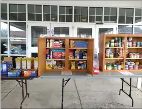  ?? COURTESY OF SOUDERTON MENNONITE CHURCH ?? The Little Free Pantry at Souderton Mennonite Church is one of the programs started to assist those in need as a result of the coronaviru­s pandemic’s economic ramificati­ons.