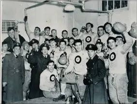  ?? INFIELD FLY PRODUCTION­S ?? Former CFL commission­er Jake Gaudaur had The Photograph of the 1942 RCAF Hurricanes. Fifteen went to war, and only eight came home. Their story is told in a TSN documentar­y.