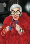  ?? Wendell Teodoro / WireImage ?? Iris Apfel takes UT fashion students on New York design field trips.