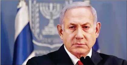  ??  ?? Fighting for political survival, Benjamin Netanyahu is seeking a fifth term as prime minister of Israel