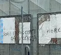  ??  ?? Offese Scritte contro Forza Nuova