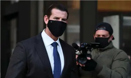  ?? Photograph: Joel Carrett/AAP ?? Victoria Cross recipient Roberts-Smith, one of the most decorated soldiers in the Australian military, is suing the Age, the Sydney Morning Herald and the Canberra Times for defamation.