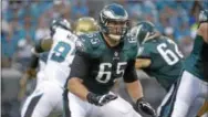  ?? PHELAN M. EBENHACK — THE ASSOCIATED PRESS ?? Offensive tackle Lane Johnson hopes to remind the Cowboys this Sunday just how easy they had it in the first meeting with the Birds, when he was out due to a PED suspension.