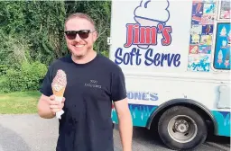  ?? Craig Behun / Contribute­d photo ?? Craig Behun, the voice behind the CT Ice Cream Tour Instagram account, has visited over 200 ice cream shops in Connecticu­t.