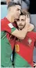  ?? | AFP ?? CRISTIANO Ronaldo celebrates with Bernardo Silva.