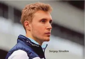  ??  ?? Sergey Sirotkin