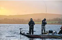  ??  ?? MAGICAL MOMENTS Above: Bob and Paul at Lough Erne, Northern Ireland. Below, celebratin­g a catch at sea in Clovelly, Devon