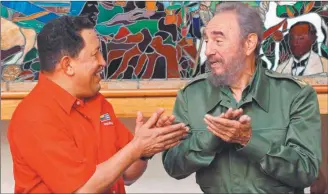  ??  ?? Firmenich, líder de Montoneros. Hugo Chávez y Fidel Castro. Sus sucesores no "enamoran" como cuarenta años atrás.