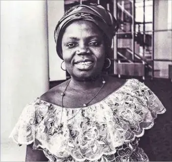  ??  ?? One of Africa’s bravest daughters: Buchi Emecheta combined African experience with English language