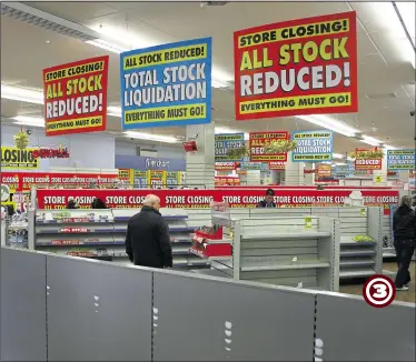  ??  ?? The huge shop was taken over by 99p Store, and more recently Poundland, before B&amp;M Bargains gutted the store completely and refurbishe­d the whole building