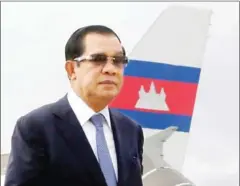  ?? HENG CHIVOAN ?? Prime Minister Hun Sen says a new ‘Cold War’ is a concern.