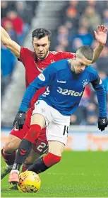  ??  ?? Rangers take on Aberdeen at Ibrox this afternoon live on Sky Sports
