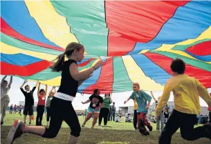  ?? AARON MARINEAU THE HUTCHINSON NEWS VIA THE ASSOCIATED PRESS FILE PHOTO ?? A recent report gave Canadian kids a D+ for overall physical activity, up slightly from D- in 2016.