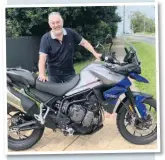  ??  ?? Aussie rider Steve loves his new 850 Sport (now he’s added heated grips)